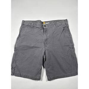 Carhartt Men’s Gray Relaxed Fit Work Shorts Size 40 Durable Canvas